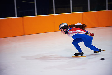 Image showing speed skating