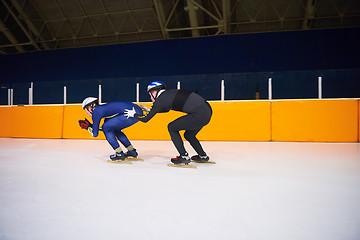 Image showing speed skating