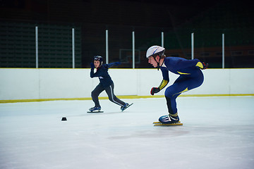 Image showing speed skating