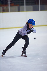 Image showing children speed skating