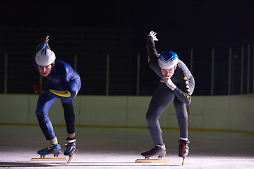 Image showing speed skating