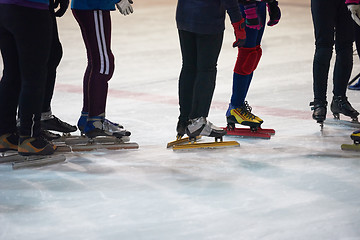 Image showing speed skating