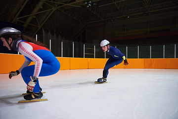 Image showing speed skating