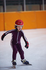 Image showing children speed skating