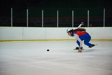 Image showing speed skating