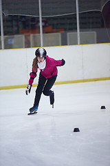 Image showing children speed skating