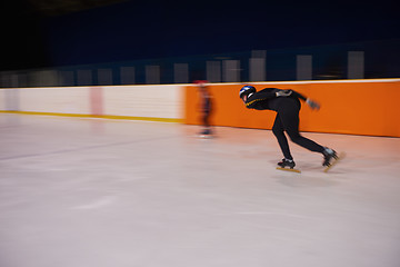 Image showing speed skating