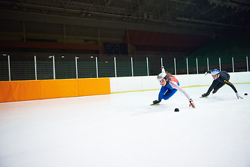 Image showing speed skating