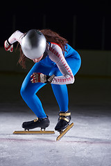 Image showing speed skating