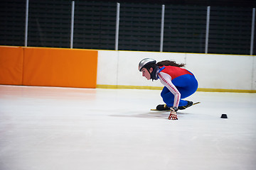 Image showing speed skating