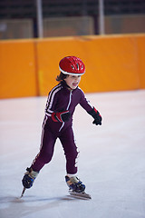 Image showing children speed skating
