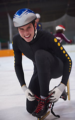 Image showing speed skating