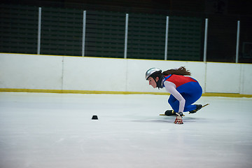 Image showing speed skating