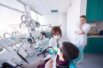 Image showing woman patient at the dentist