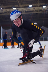 Image showing speed skating