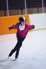 Image showing children speed skating