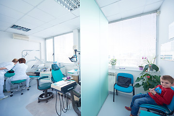 Image showing woman patient at the dentist