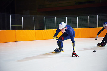 Image showing speed skating