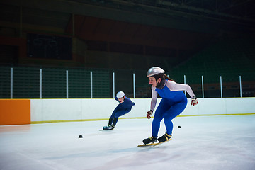 Image showing speed skating