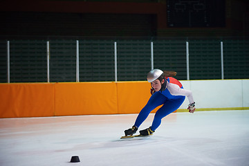 Image showing speed skating