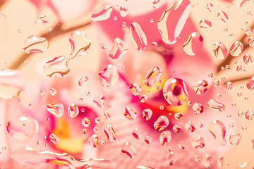Image showing color abstract background with water drops
