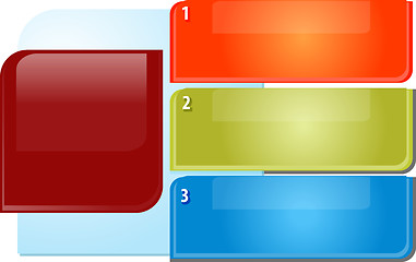 Image showing Three points Blank business diagram illustration