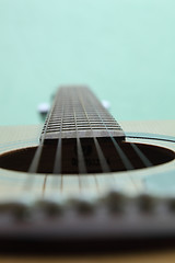 Image showing strings on the guitar