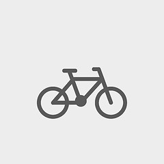 Image showing Bicycle thin line icon