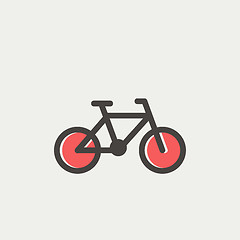 Image showing Bicycle thin line icon