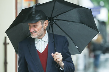 Image showing Senior adult on street