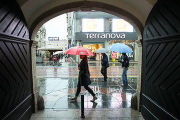 Image showing Door to a street