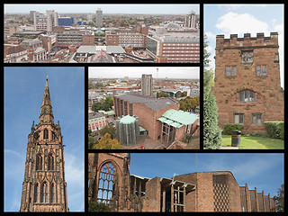 Image showing Coventry landmarks collage