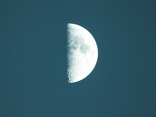 Image showing First quarter moon