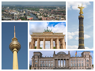 Image showing Berlin landmarks collage