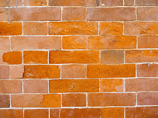 Image showing Retro look Red bricks background