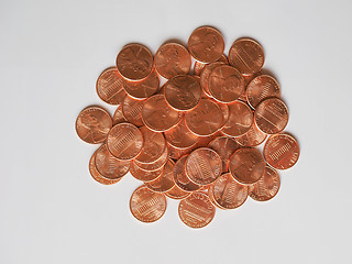 Image showing Dollar coins 1 cent