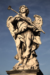 Image showing statue Potaverunt me aceto on bridge Castel Sant\' Angelo, Rome