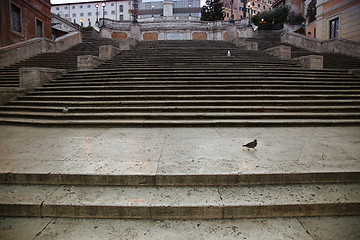 Image showing Spanish square with Spanish Steps  in Rome Italy