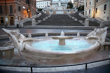 Image showing Piazza di Spagna in Rome, Italy