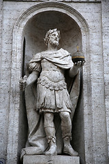 Image showing statue di Carlo Magno in Rome, Italy