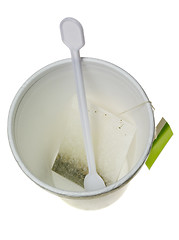 Image showing Teabag in a disposable cup


