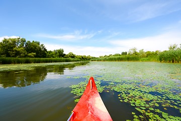 Image showing Canoe on a Lake