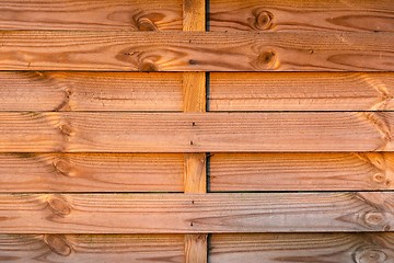 Image showing wooden fence closeup photo