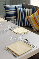 Image showing Table setting - home interiors.