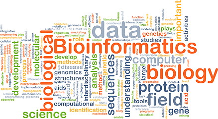 Image showing Bioinformatics background concept