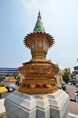 Image showing Miniature stupa at Wat Traimit