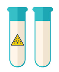 Image showing Two test tube.