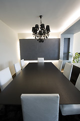 Image showing Trendy Modern Dining Room