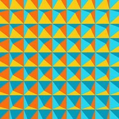 Image showing Abstract 3d geometric pattern. Polygonal background. 