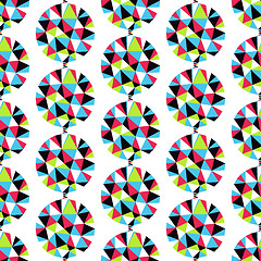 Image showing Geometric seamless pattern with gems. Vector illustration.